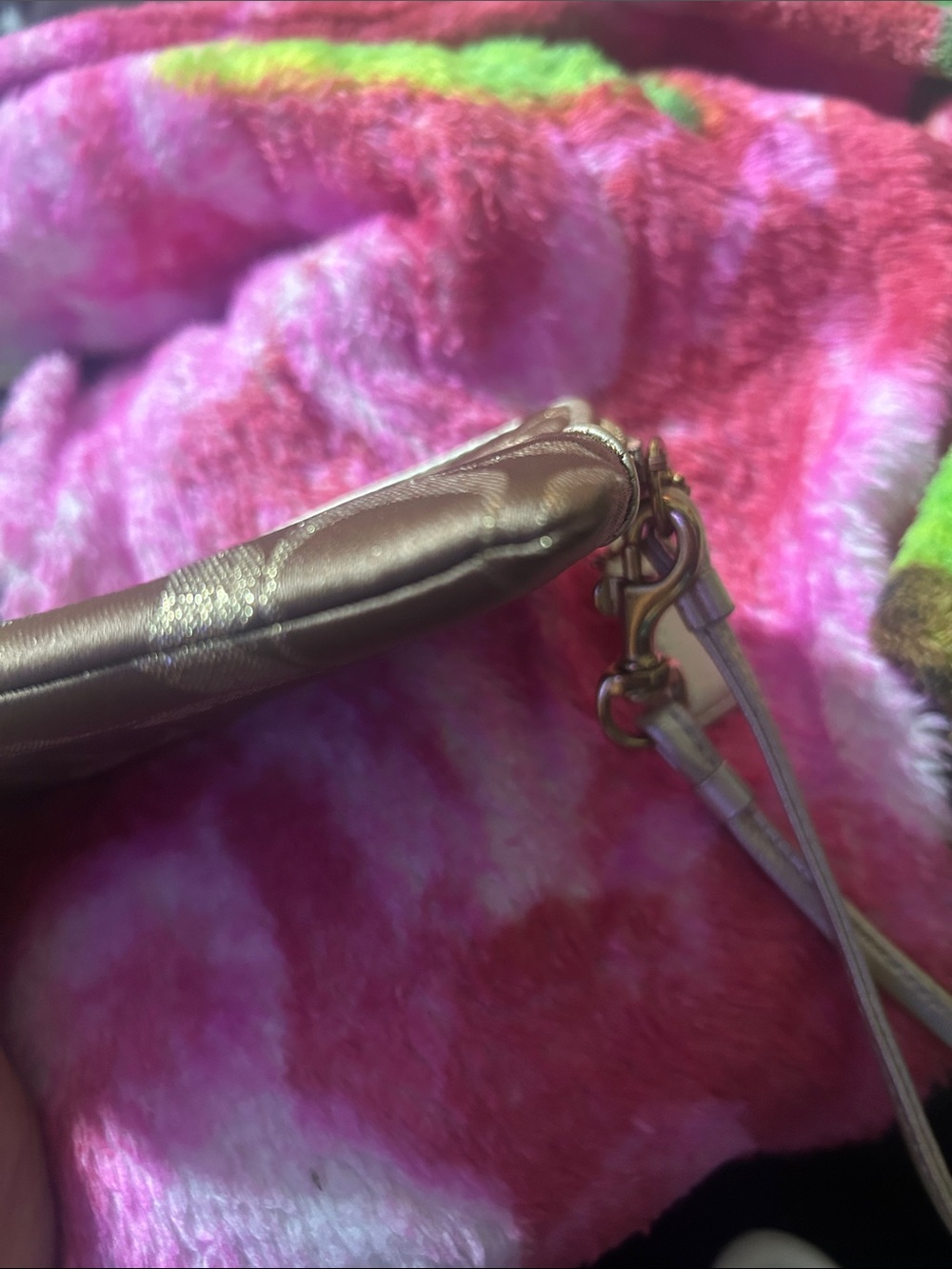 Vintage Y2K coach monogram canvas wristlet - Picture 9 of 10